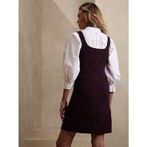 Banana Republic Factory Burgundy Midi Dress - Picture 3 of 10